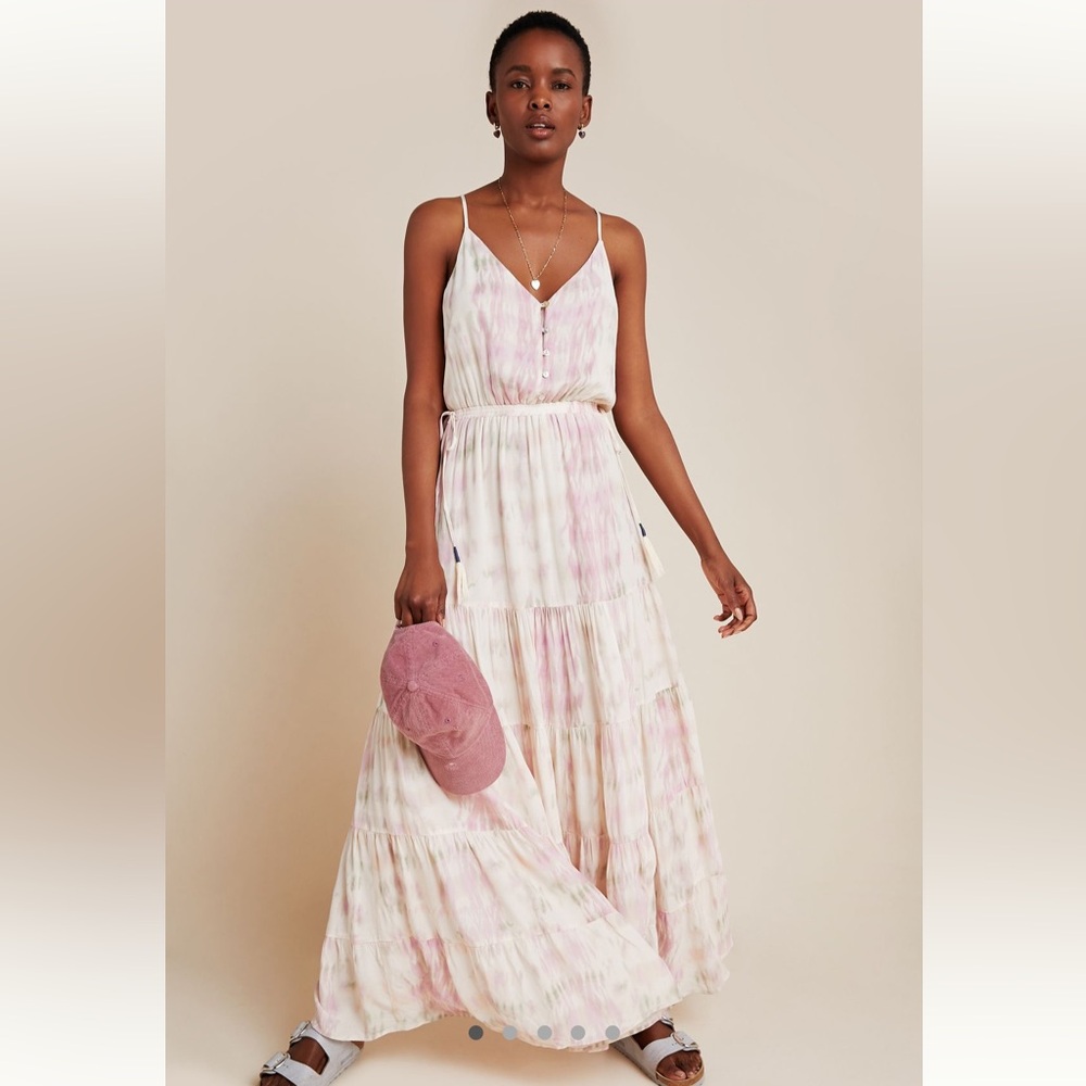 Anthropologie DOLAN Collection Annie Tiered Maxi Dress